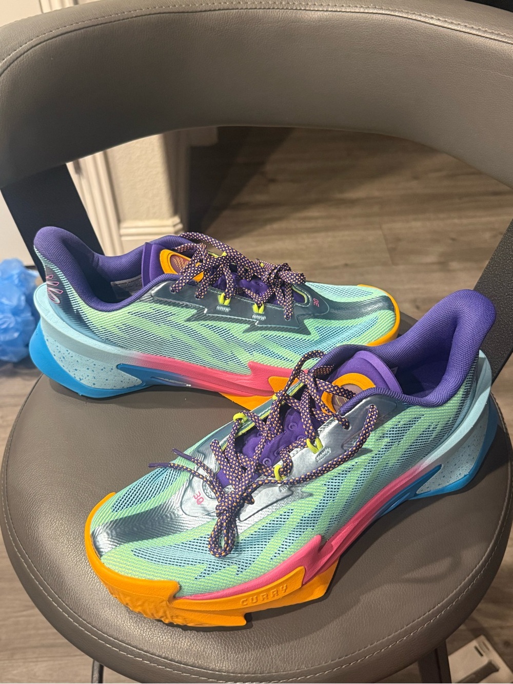 Under armor curry 7 cotton candy basketball shoes